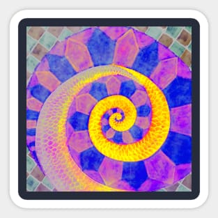 Snail - Surreal Spiral - Colorful & Abstract Sticker